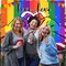 Pride Decorations Banner Backdrop Pride Month Decorations LGBT Gay Pride Decorations Love is Love Banner Backdrop Photo Booth Background for Rainbow Theme Party Supplies